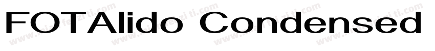 FOTAlido Condensed Bold字体转换